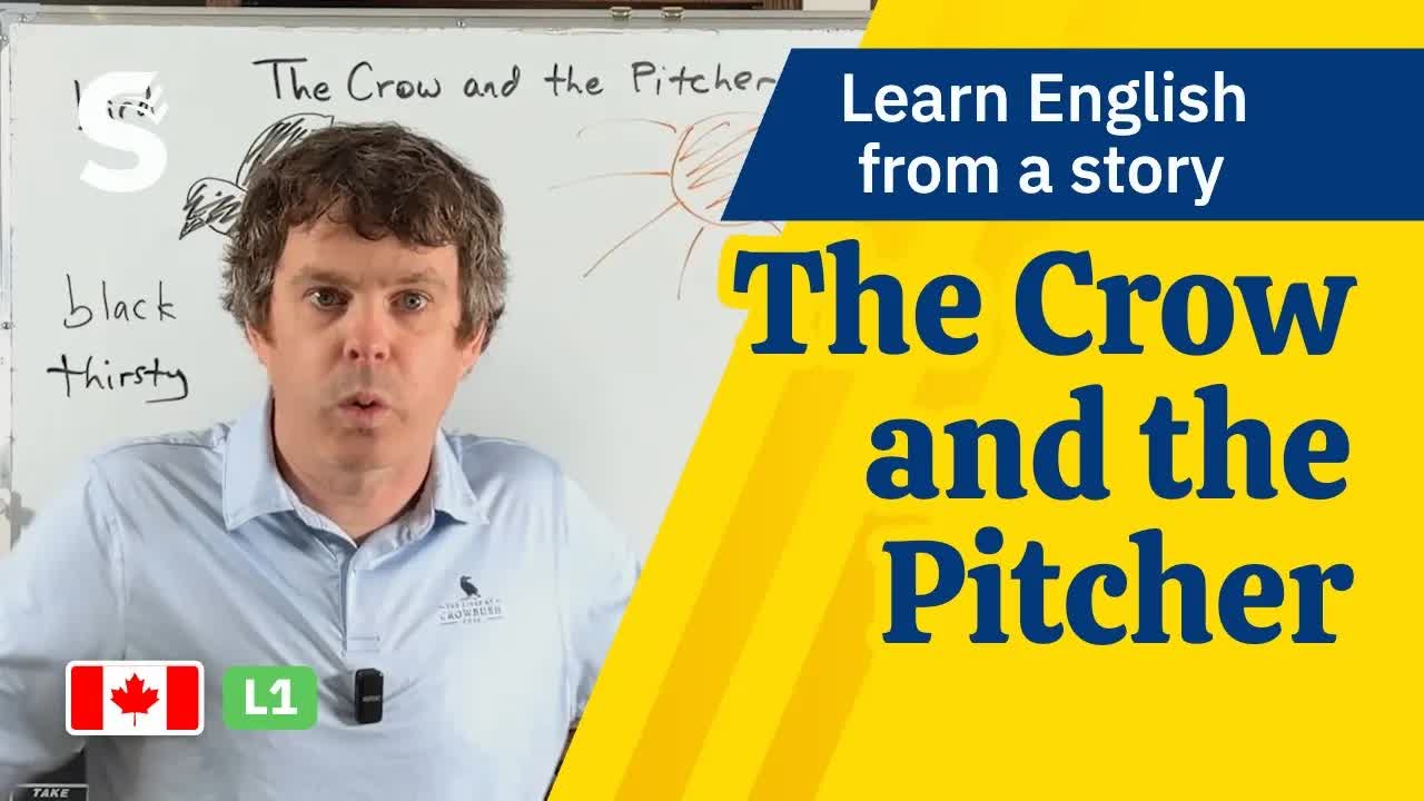 The Crow and the Pitcher Story for Beginners