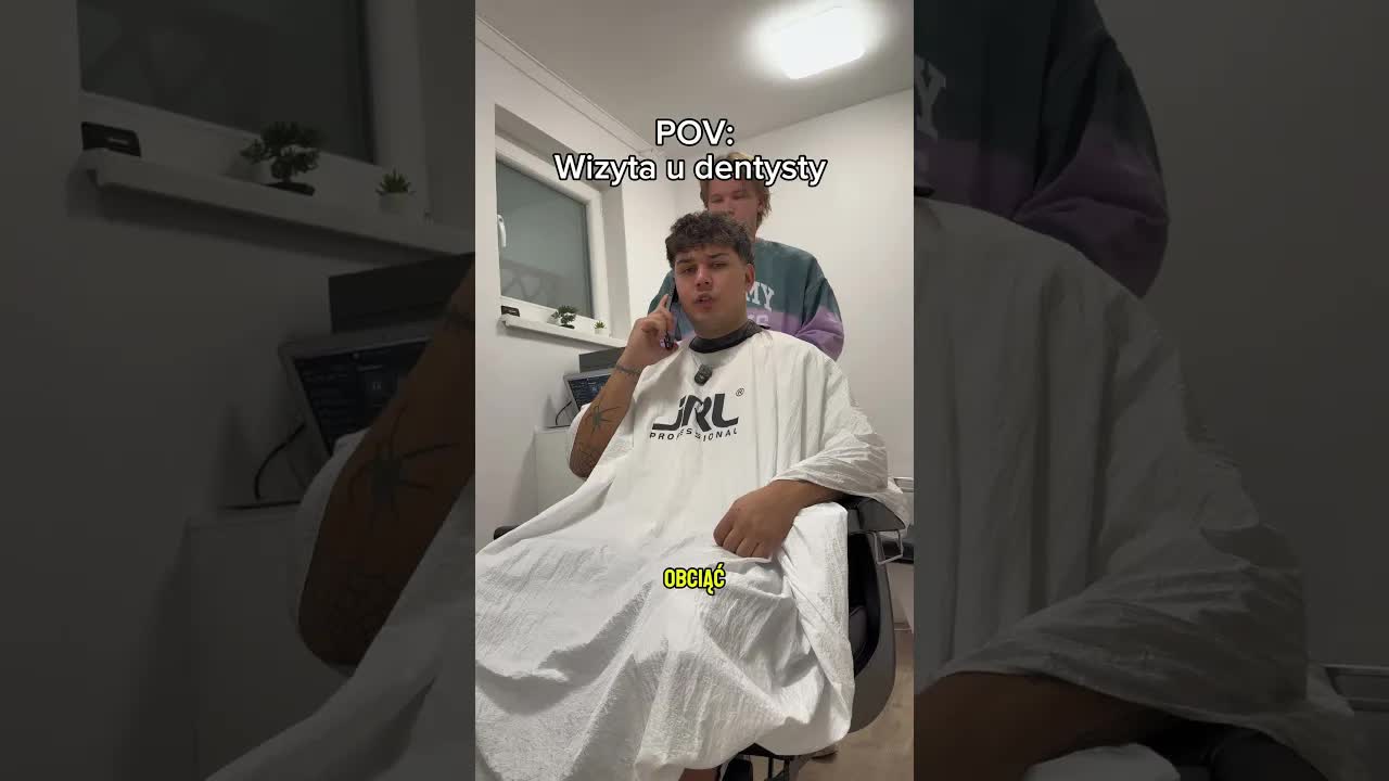 Wizyta u stomatologa i barberska porada