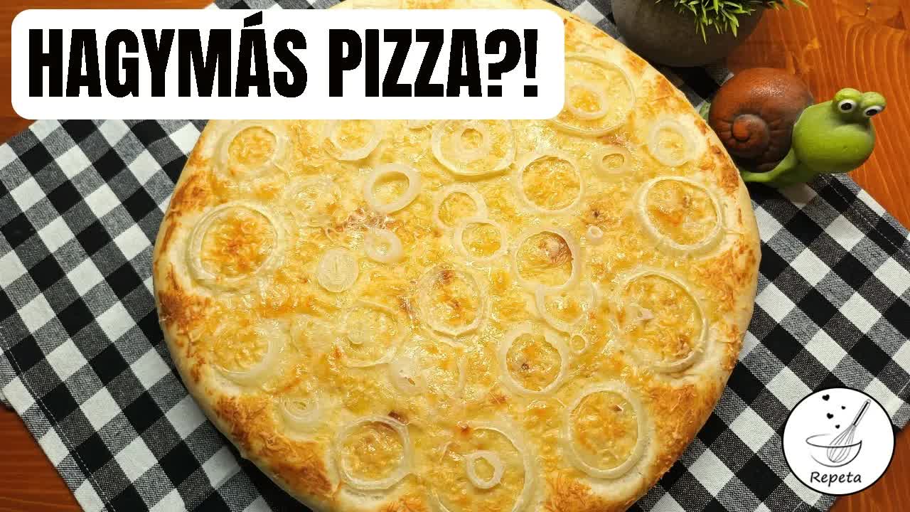 Hagymás-fokhagymás pizza házilag