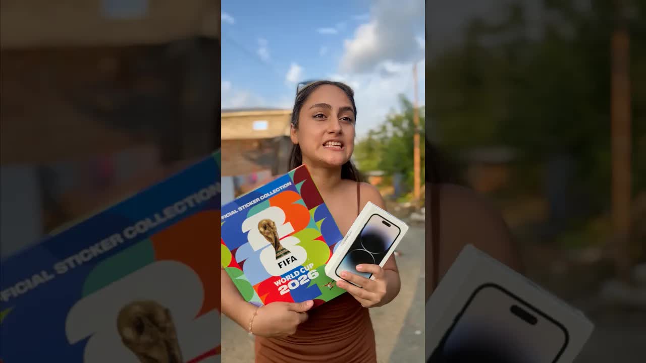 ¿Prefieres el álbum del mundial o un celular?