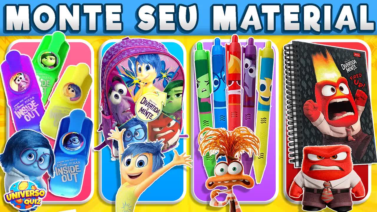 Monte seu Material Escolar Divertidamente