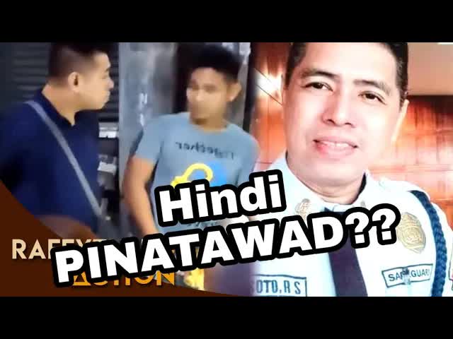 Sekyu na nagpanggap na pulis vs street food vendors