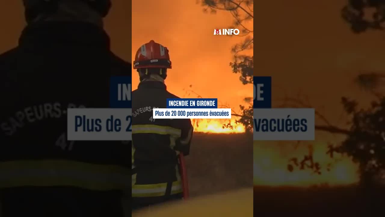 Feux en Gironde : évacuations massives