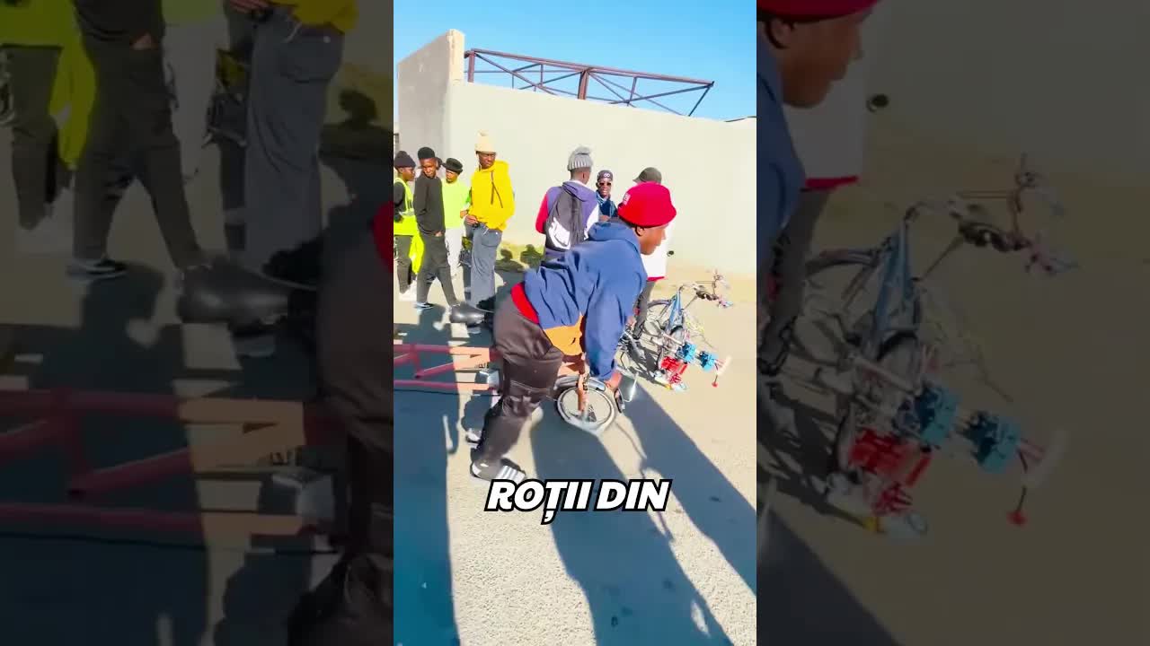 Biciclete transformate în mașini de drift