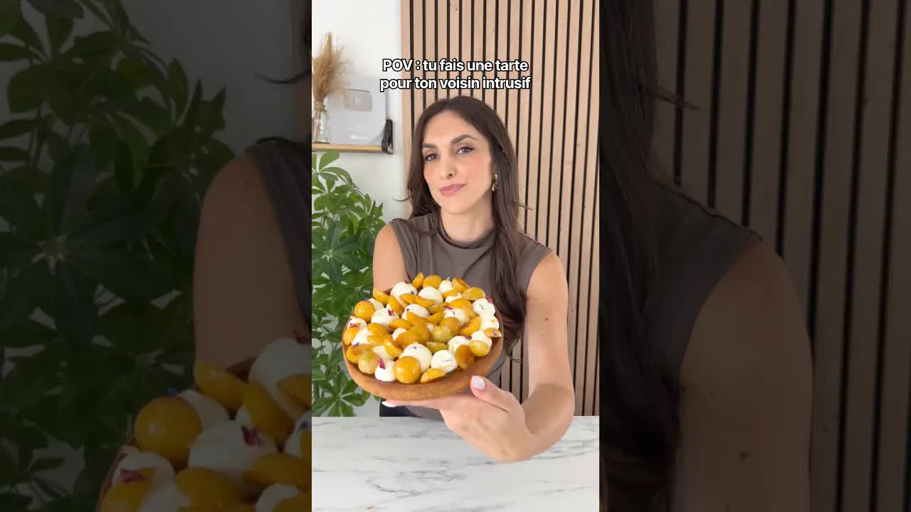 Une tarte aux mirabelles pour remercier son voisin