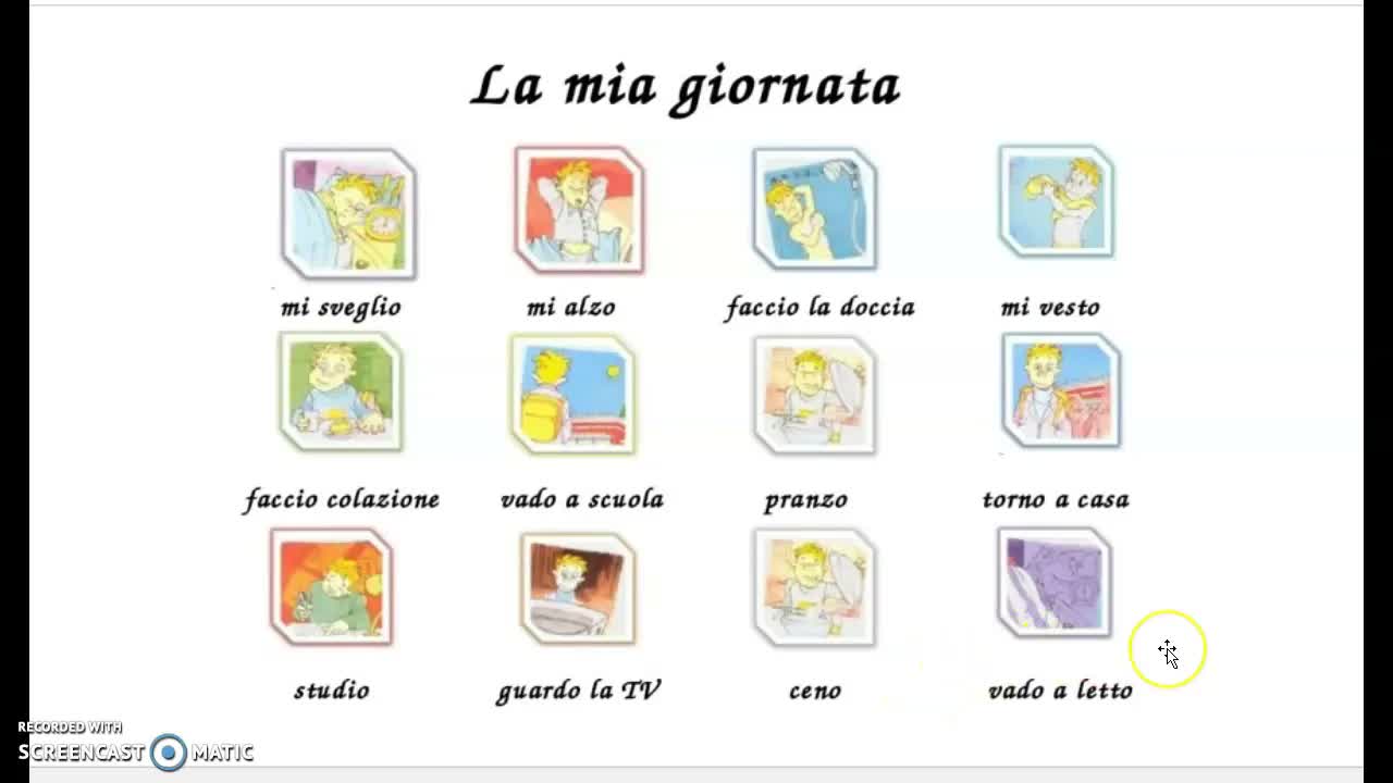 La mia giornata tipo