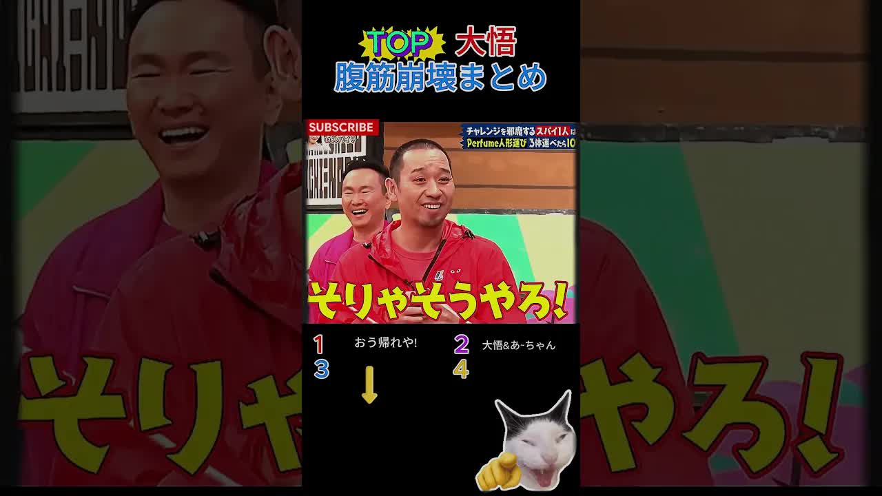 日本のバラエティ番組の爆笑シーン
