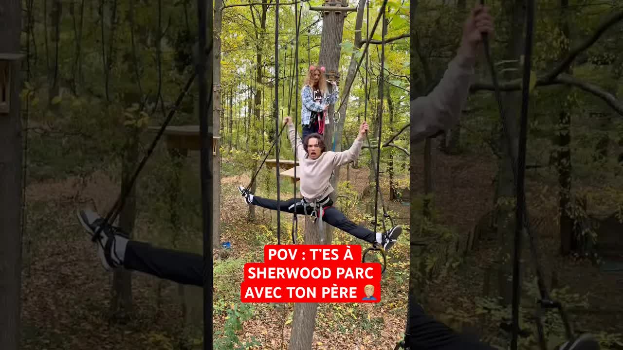 Papa exagère au parc avec ses enfants