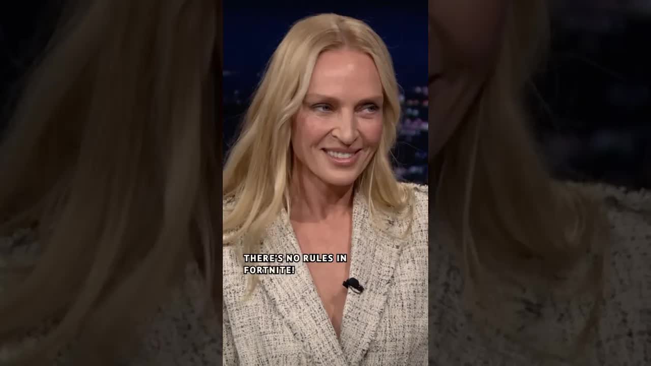 Uma Thurman Reacts To Her Fortnite Skin Dancing