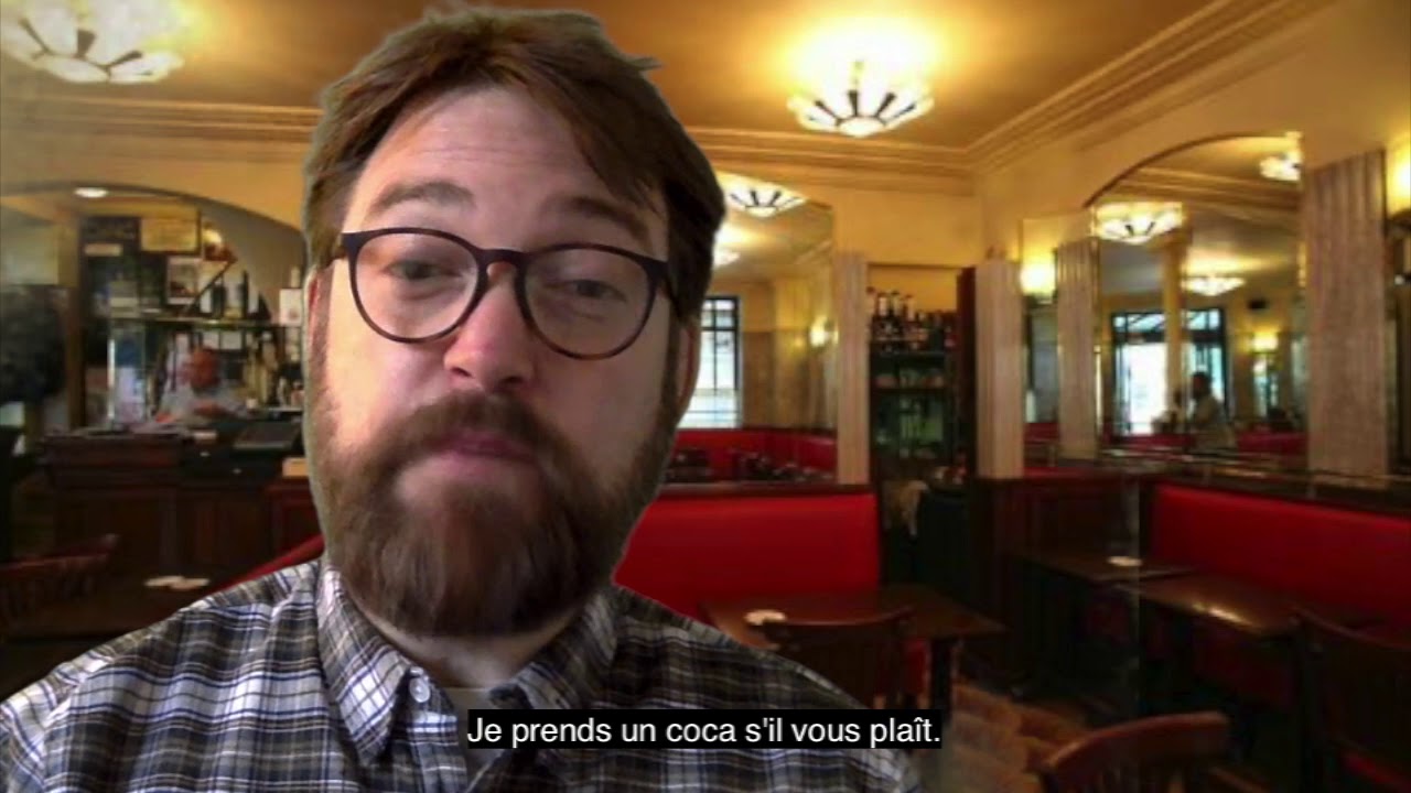 Dialogue simple au café en français