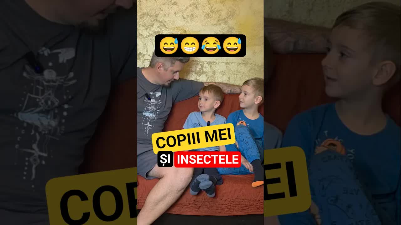 Copiii și insectele: o glumă amuzantă