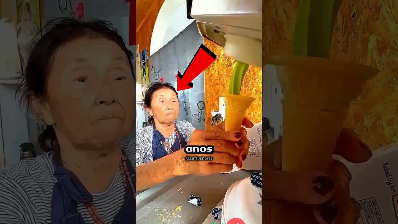 Ela trabalha com sorvete há 50 anos no Japão