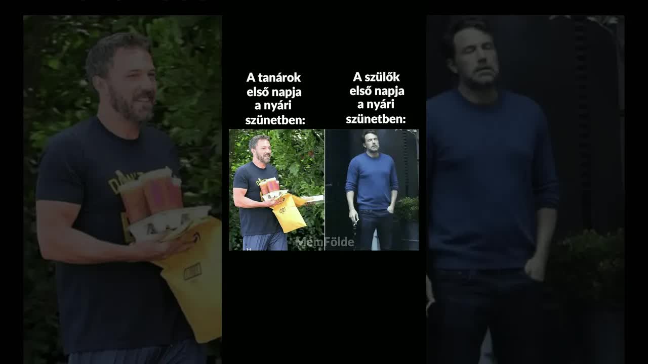 Nyári szünet és meleg napok mémek