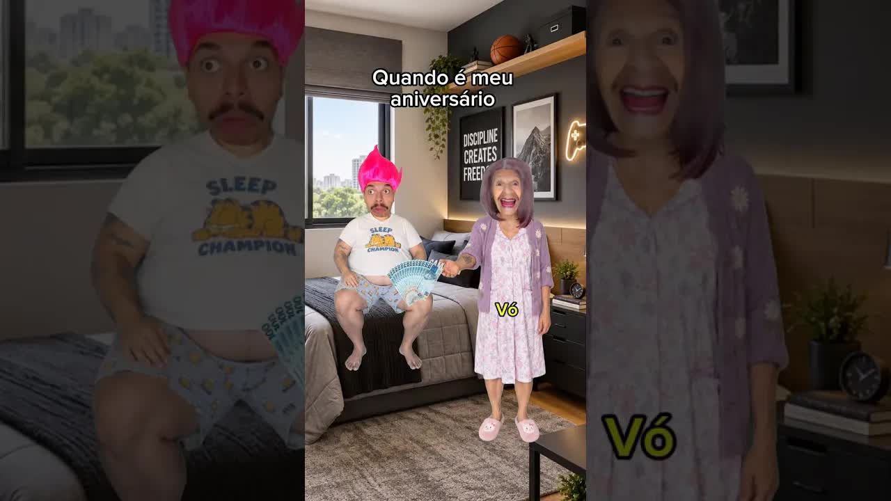 Aniversário do neto e o dinheiro da vovó