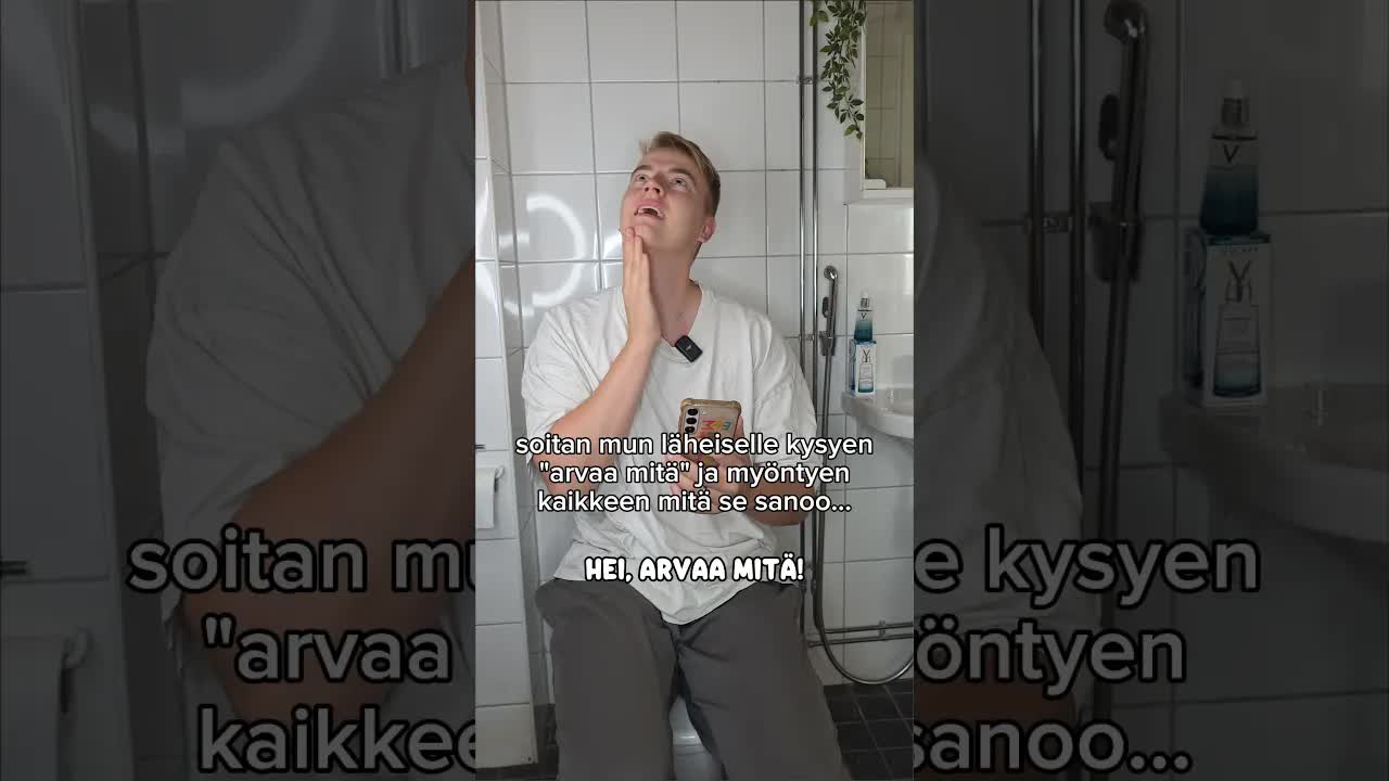 Arvaa mitä -haaste vitsillä ystävälle