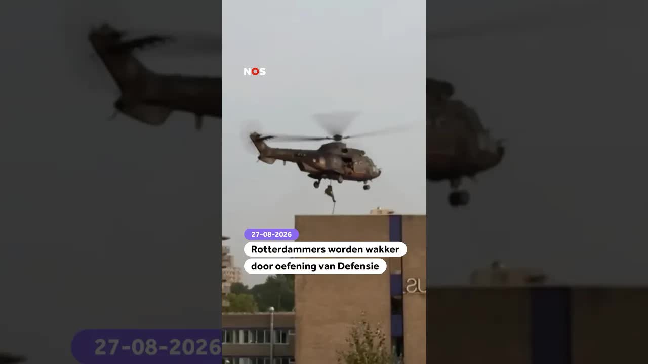 Rotterdammers wakker door militaire oefening