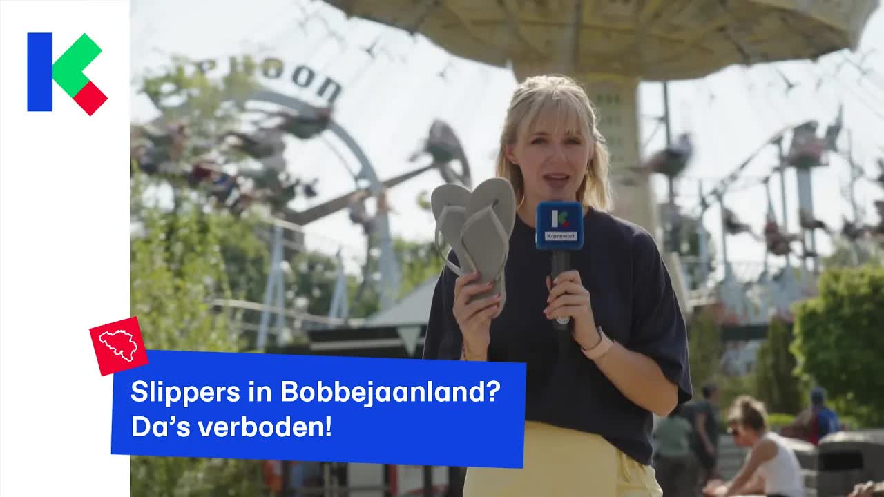 Slippers verboden in Bobbejaanland