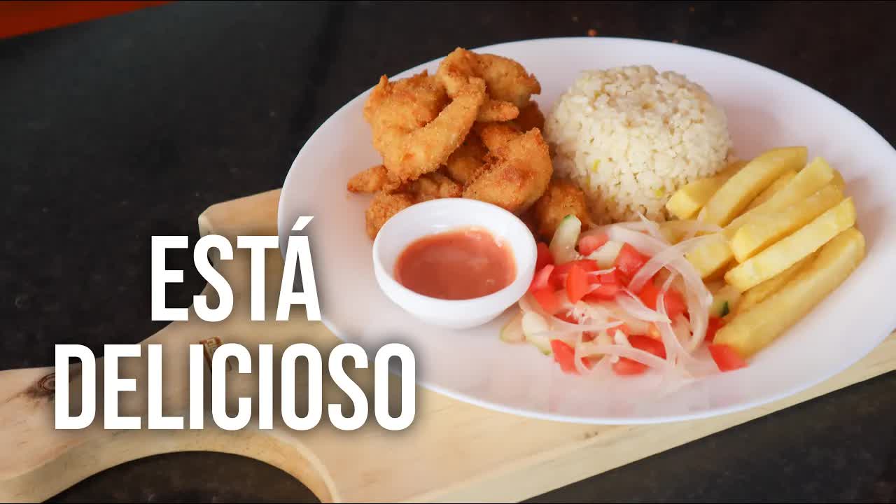 Camarones apanados ecuatorianos paso a paso