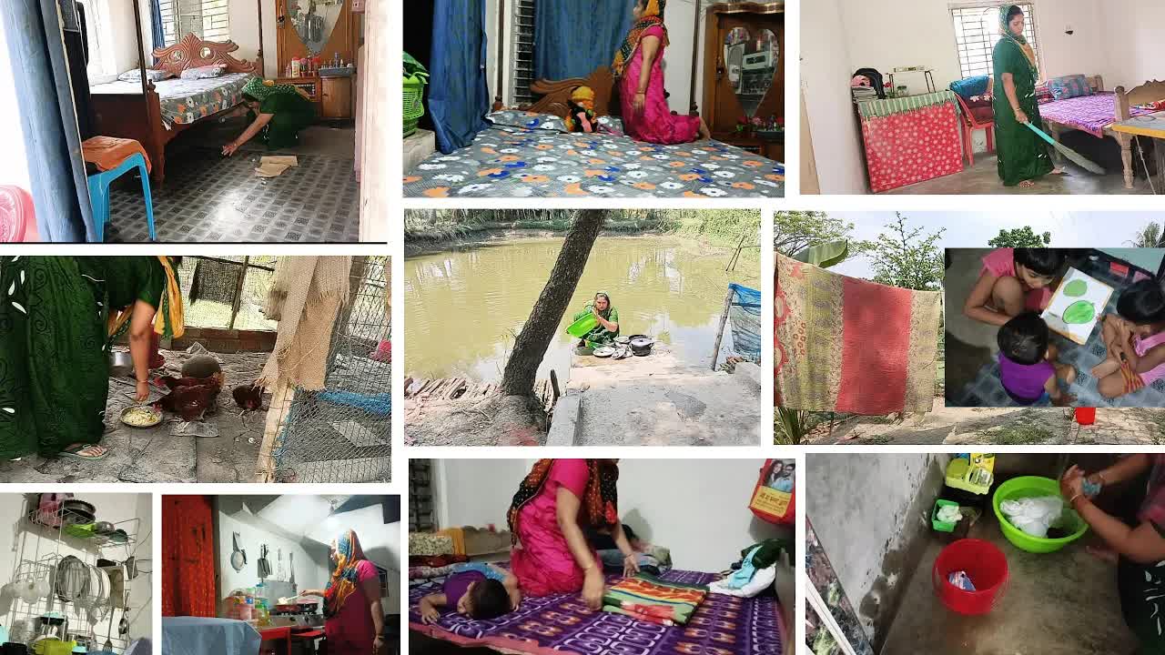 ঈদের পরদিন গ্রামের বউয়ের দৈনন্দিন রুটিন