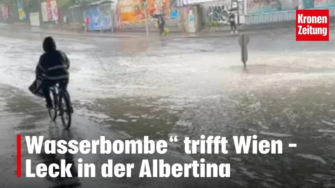 Unwetter und Wasserschaden in der Wiener Albertina