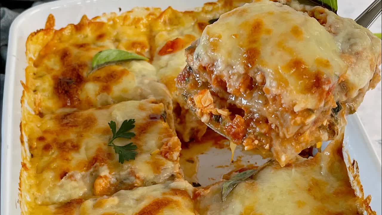 Lasanha saudável feita em frigideira