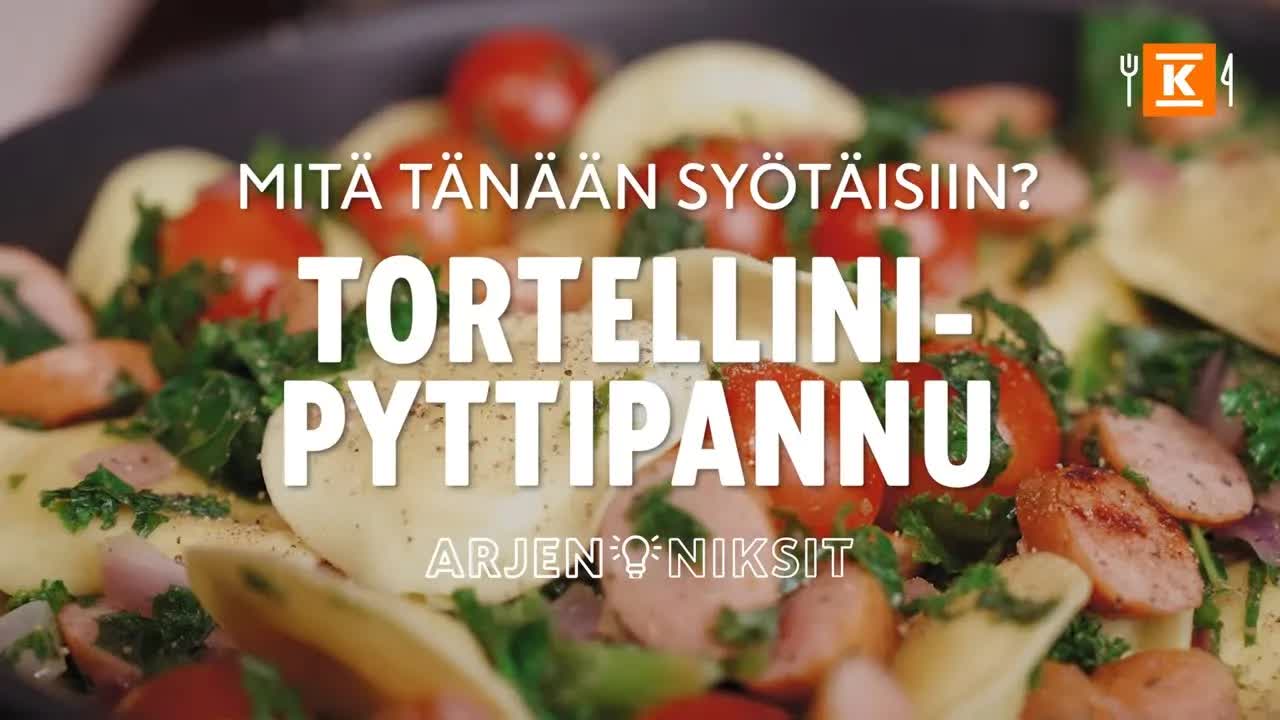 Tortellinipyttipannun valmistus nopeasti
