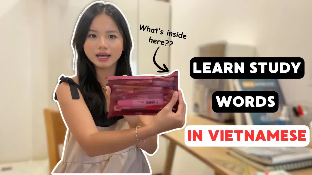 Từ vựng đồ dùng học tập và câu chuyện nhỏ