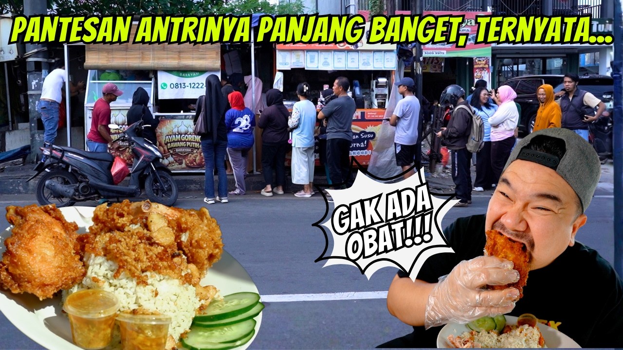Antrian Panjang Ayam Goreng Bawang Putih di Ciledug