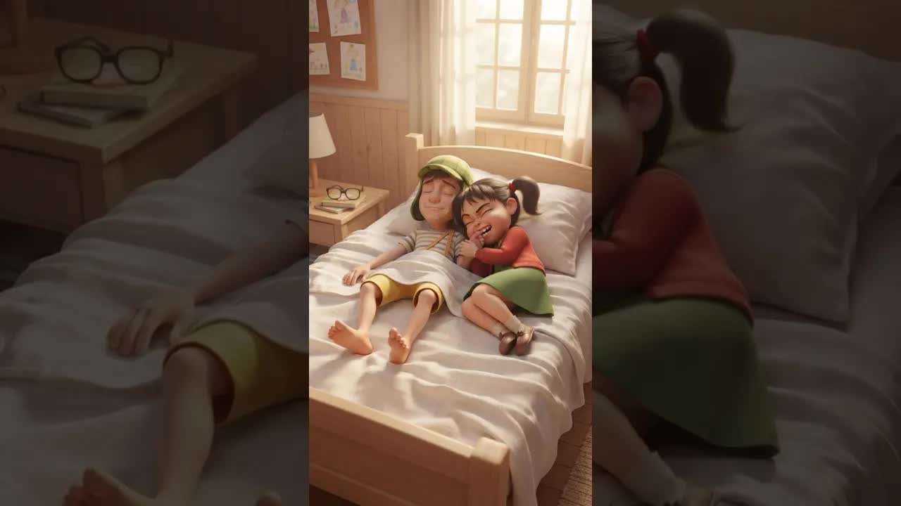 Chilindrina muerde el pie del Chavo por error