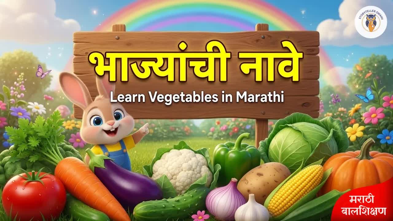 बागेतील भाज्यांची नावे शिका