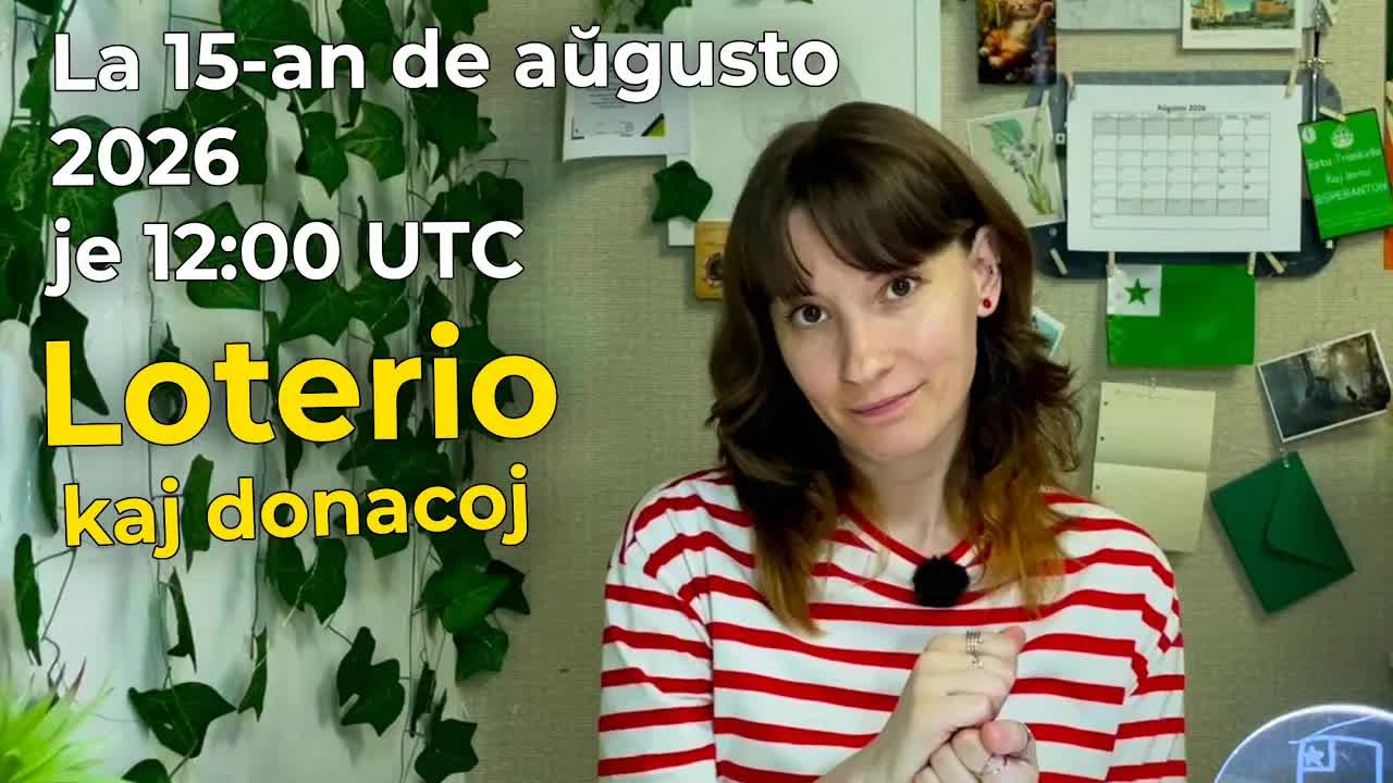 Rekta elsendo: loterio de poŝtkartoj kaj Patreon subteno