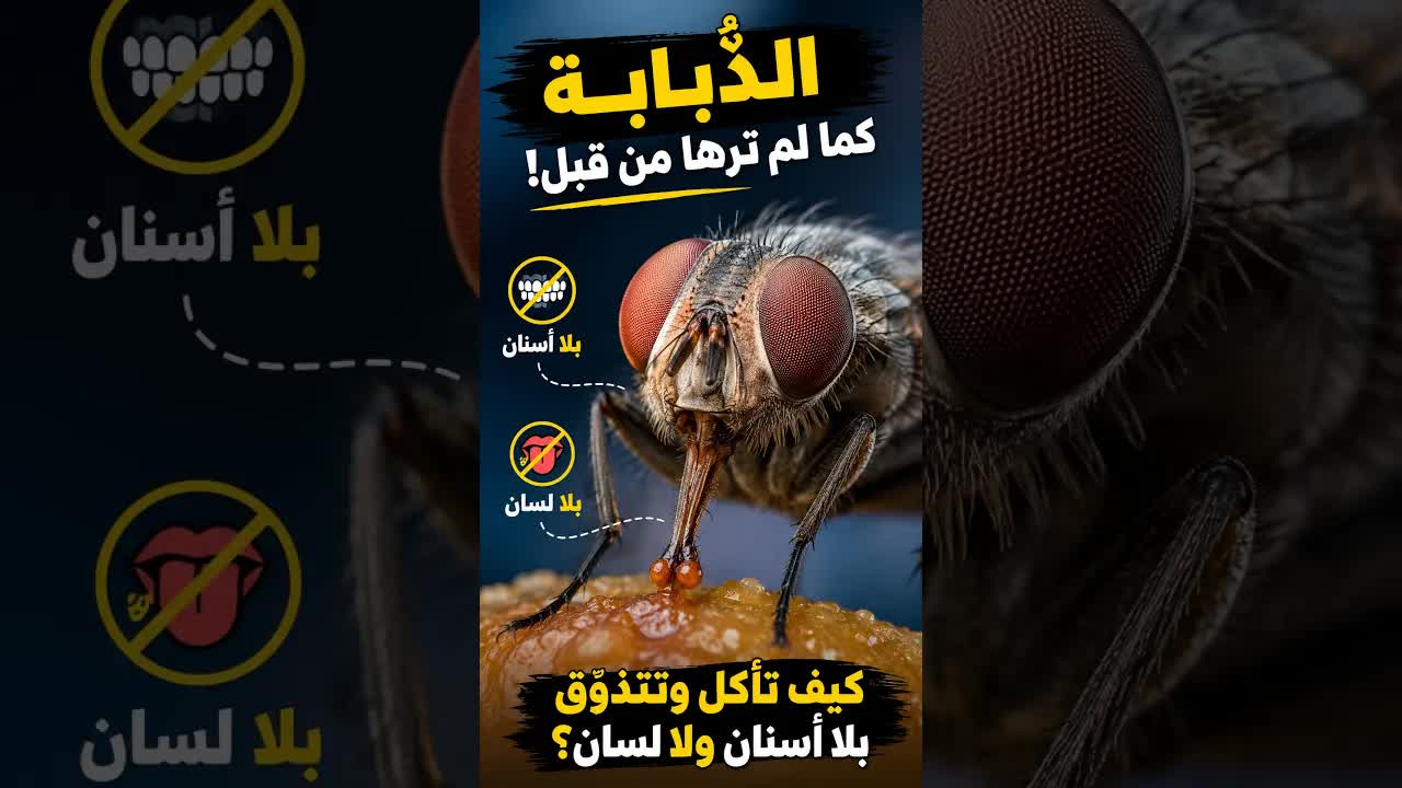 أسرار الذبابة: كيف تأكل وتشم وتنظر؟