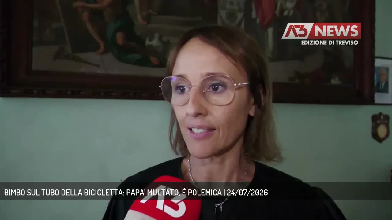Papà multato per figlio in bici: polemica a Castelfranco