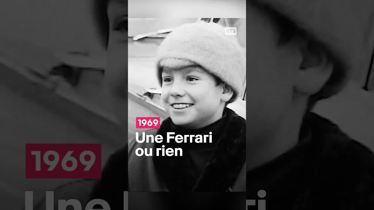Un enfant choisit une Ferrari en 1969