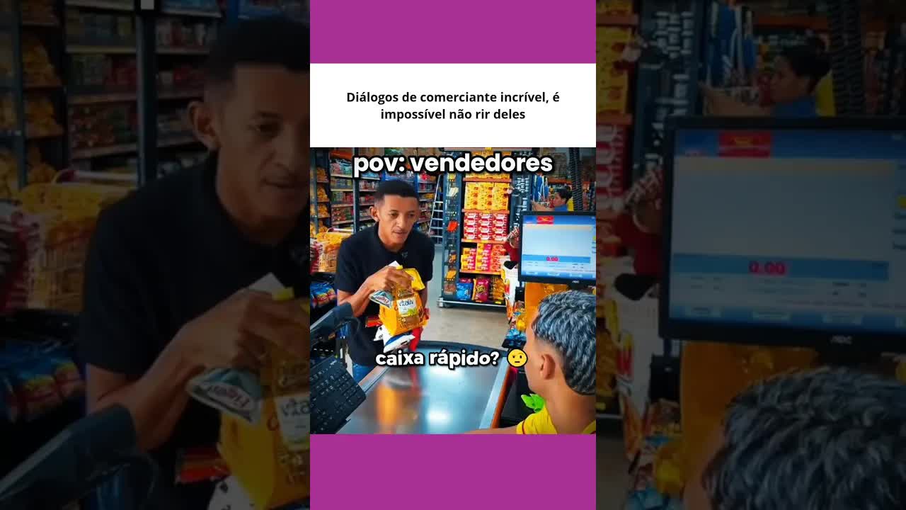 Diálogos engraçados de comerciantes do dia a dia