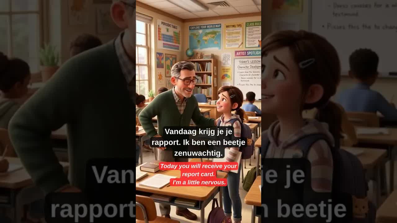Rapportgesprek tussen leerling en leraar