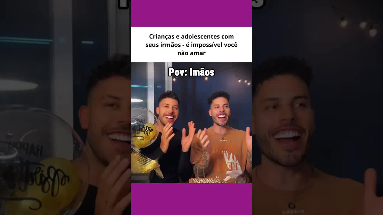 Crianças e adolescentes com seus irmãos