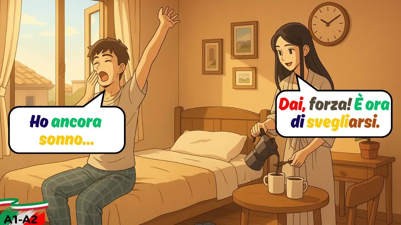 Una mattina insieme in italiano