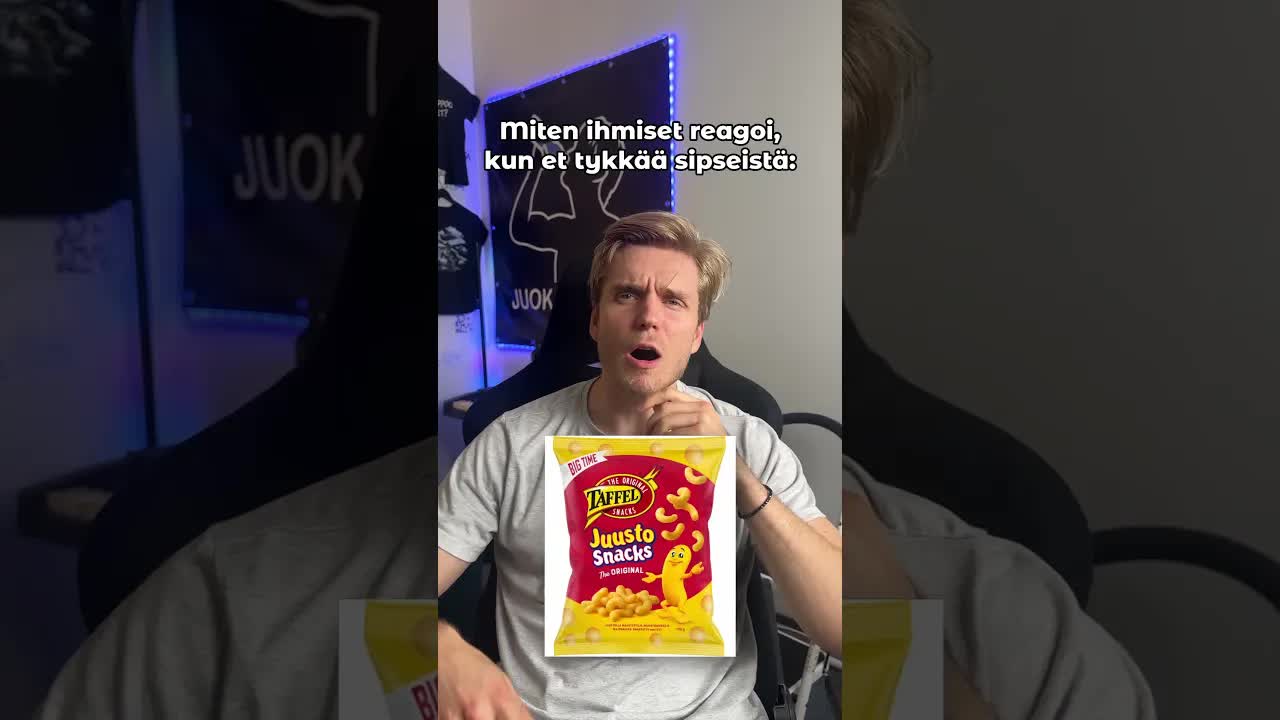 En tykkää sipseistä - Reaktiovideo