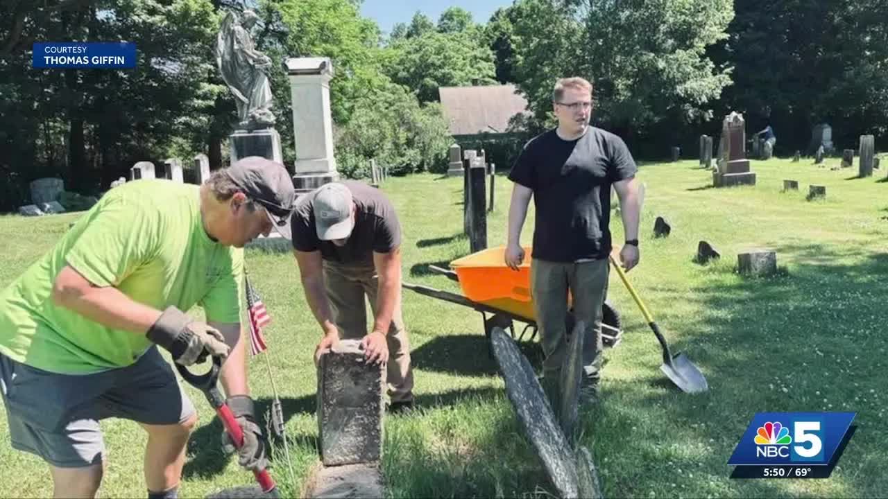 Volunteers Restore Historic Vermont Cemeteries For America 250