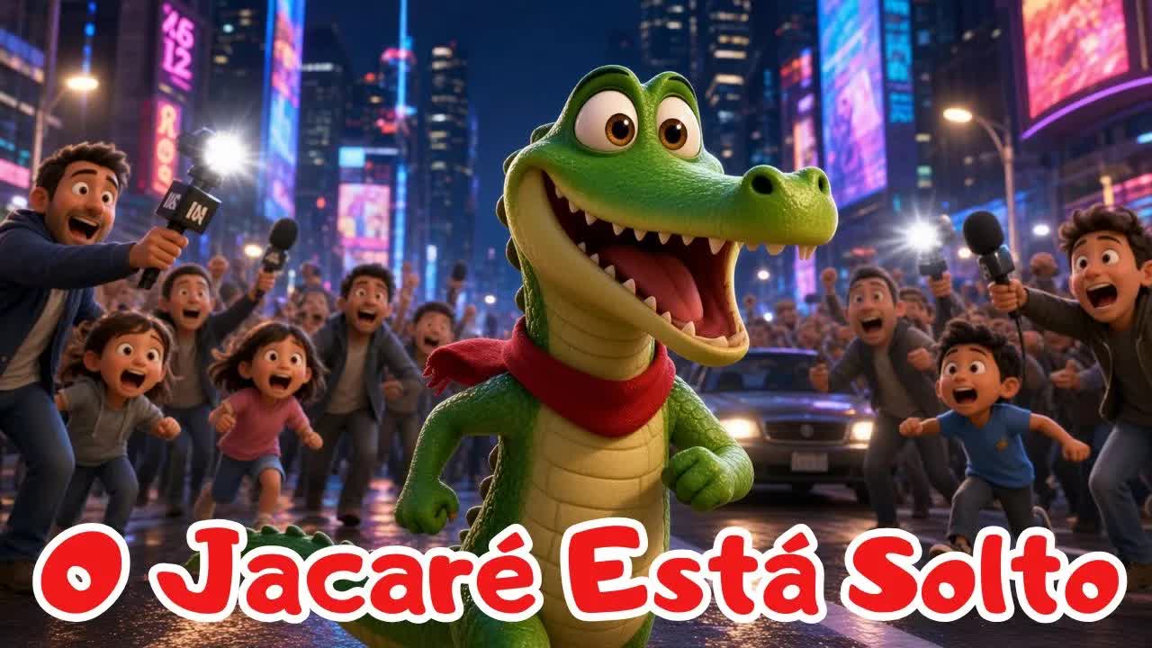 O jacaré que causou alvoroço na cidade