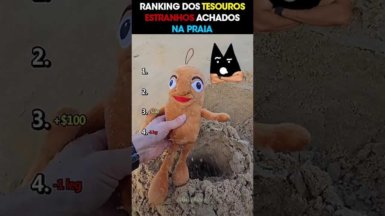 Tesouros estranhos encontrados na praia