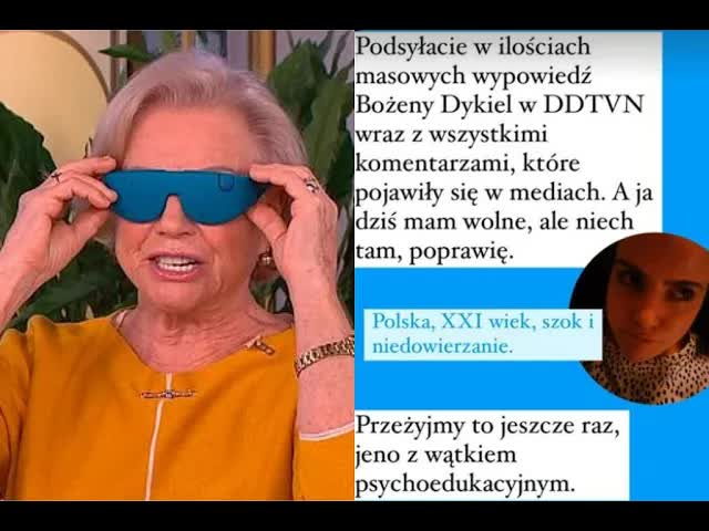 Psycholożka krytykuje magiczne okulary Bożeny Dykiel