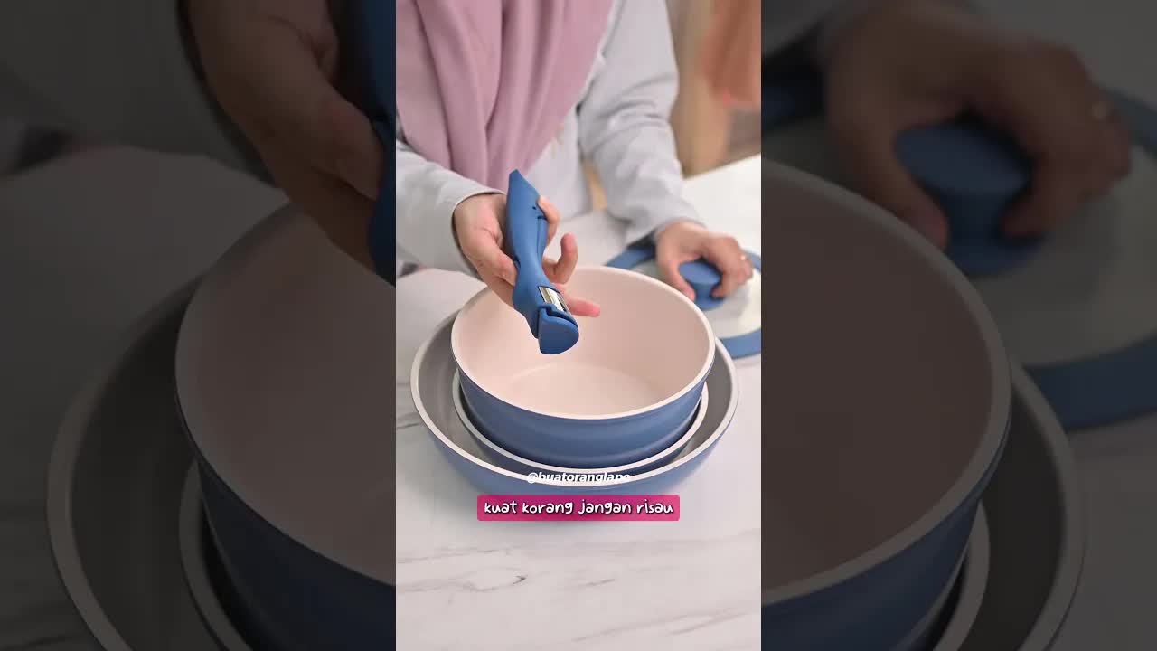 Cara Jimat Ruang Dapur Dengan Periuk Stackable