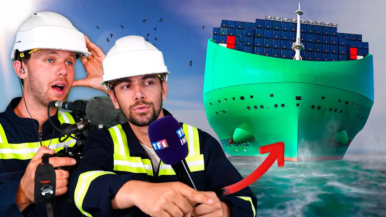 À bord du plus grand porte-conteneurs français