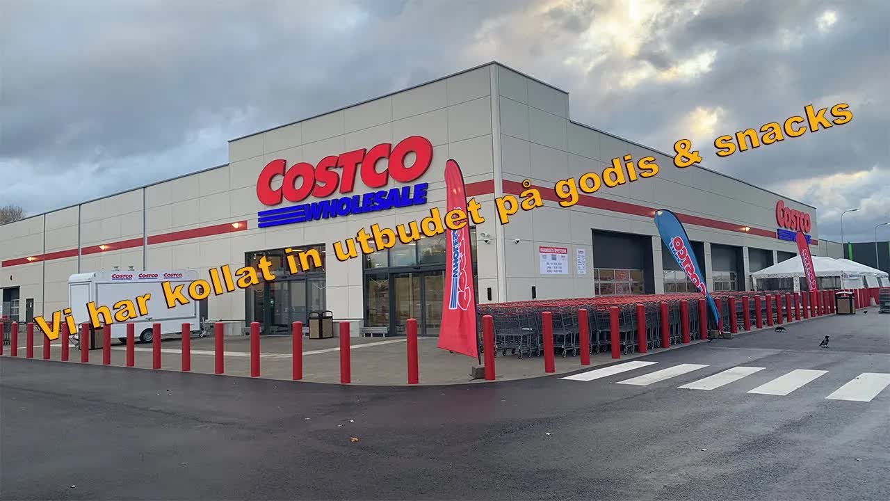 Snackutbudet på Costco i Arninge