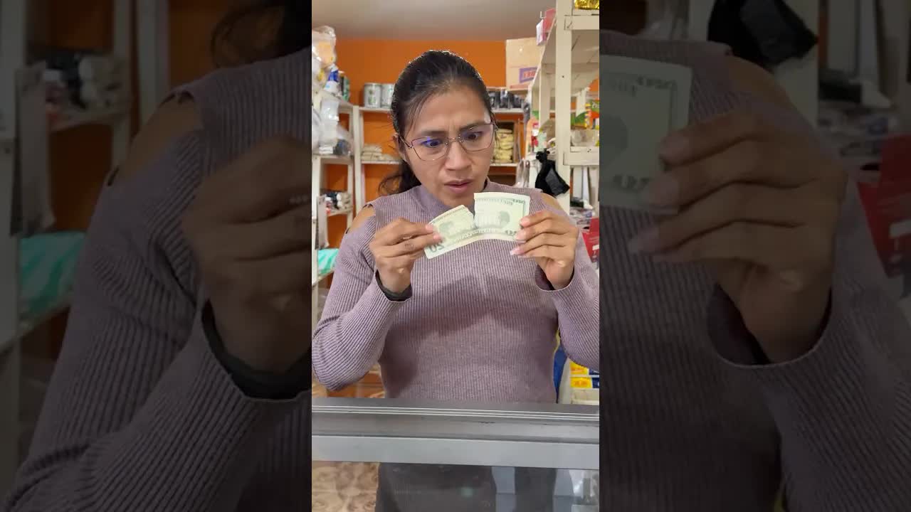 Pagaron con un billete roto y pidieron cambio en papas
