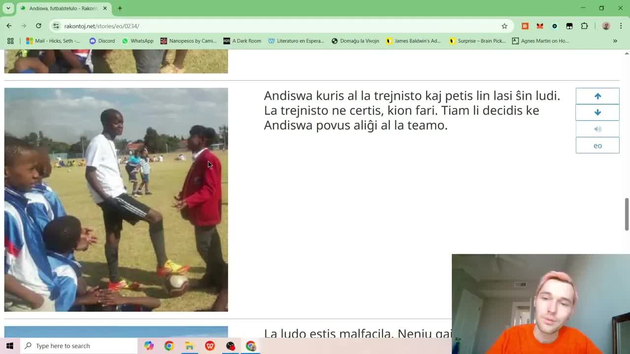 Knabino kaj Knaboj Ludas Futbalon Kune