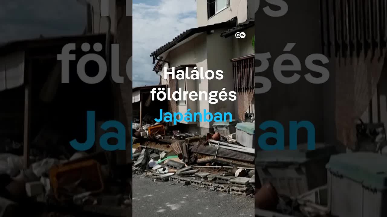 Erős földrengés Japánban: halálos áldozatok és romok