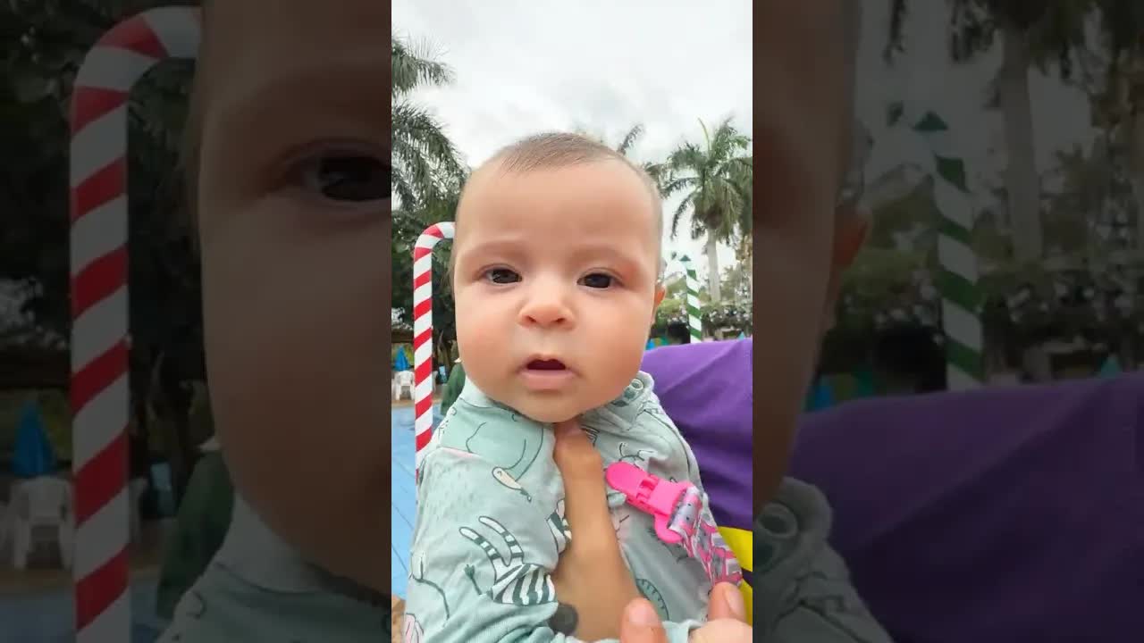 Levei minha filha no parque aquático